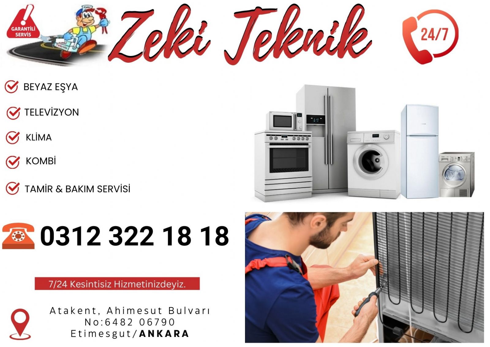 Elvankent Beyaz Eşya Tamircisi